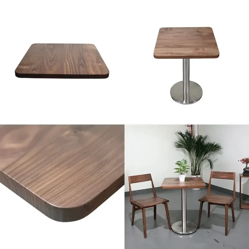 North American Black Walnut Coffee Table Solid Wood Desktop Modern Durable Eco Friendly for Living Room Dining Room Use