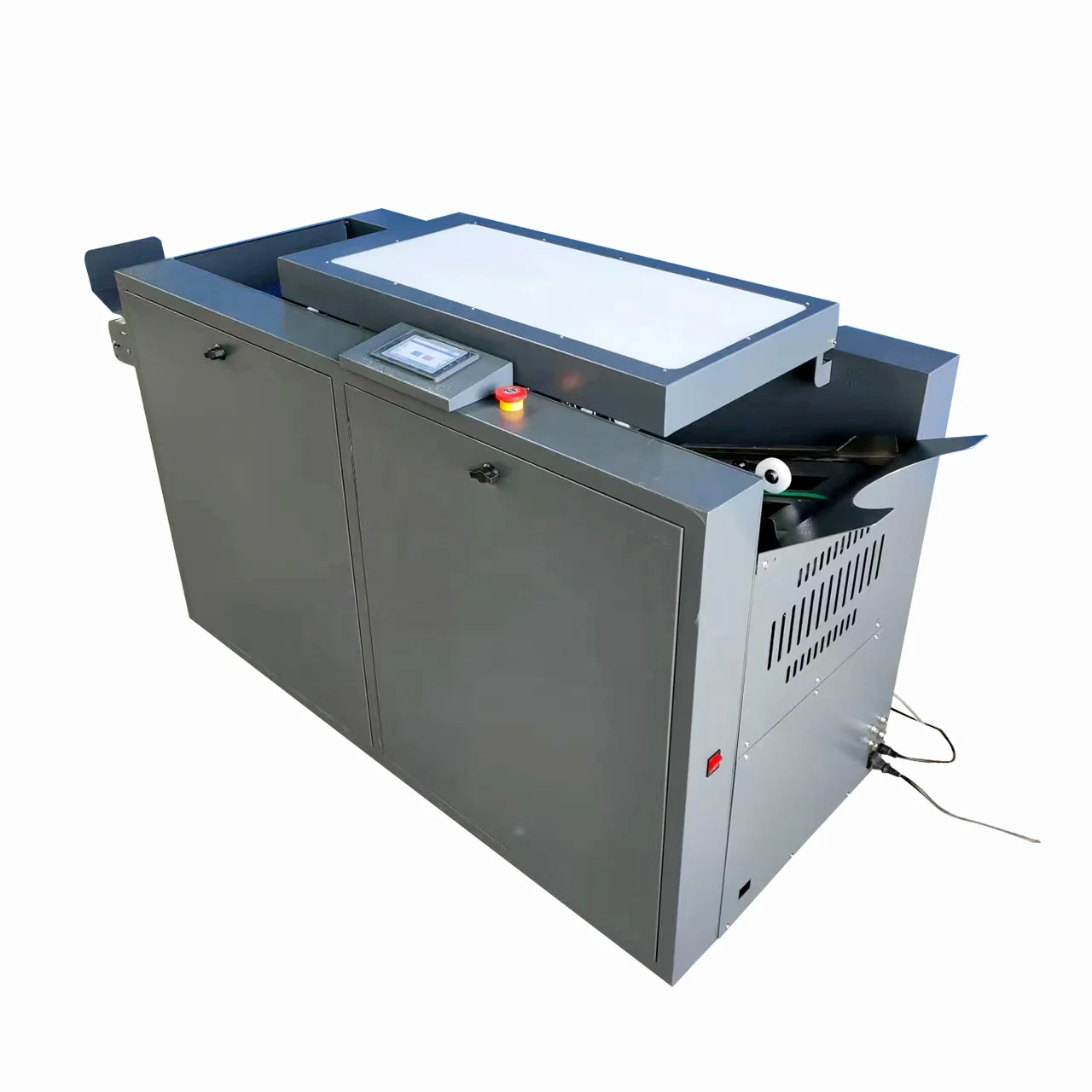 Full Automatic Paper Folding Saddle Flat Wire Stitching Booklet Maker Machine With Trimmer