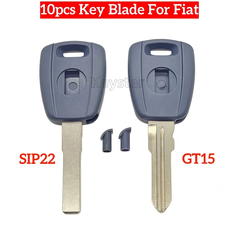 

10pcs/bag Blue Non-Transponer Key Chip Less Key SIP22 Key Blade Head for Fiat 500 Bravol Doblo Punto Ducato Stilo Panda Qubo