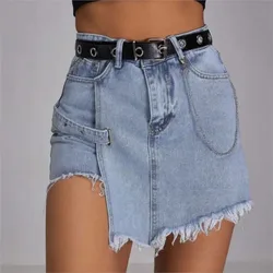 New High Waisted Women Denim Shorts Slim Cross-pants Women's Jeans Shorts Women Streetwear Lady Denim Shorts Pants Street Jeans