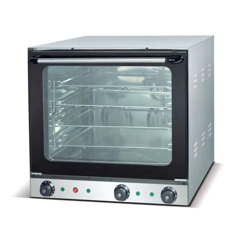 Commercial 4 Trays Ovens Bakery Equipment Electric Convection Oven With Steam Function