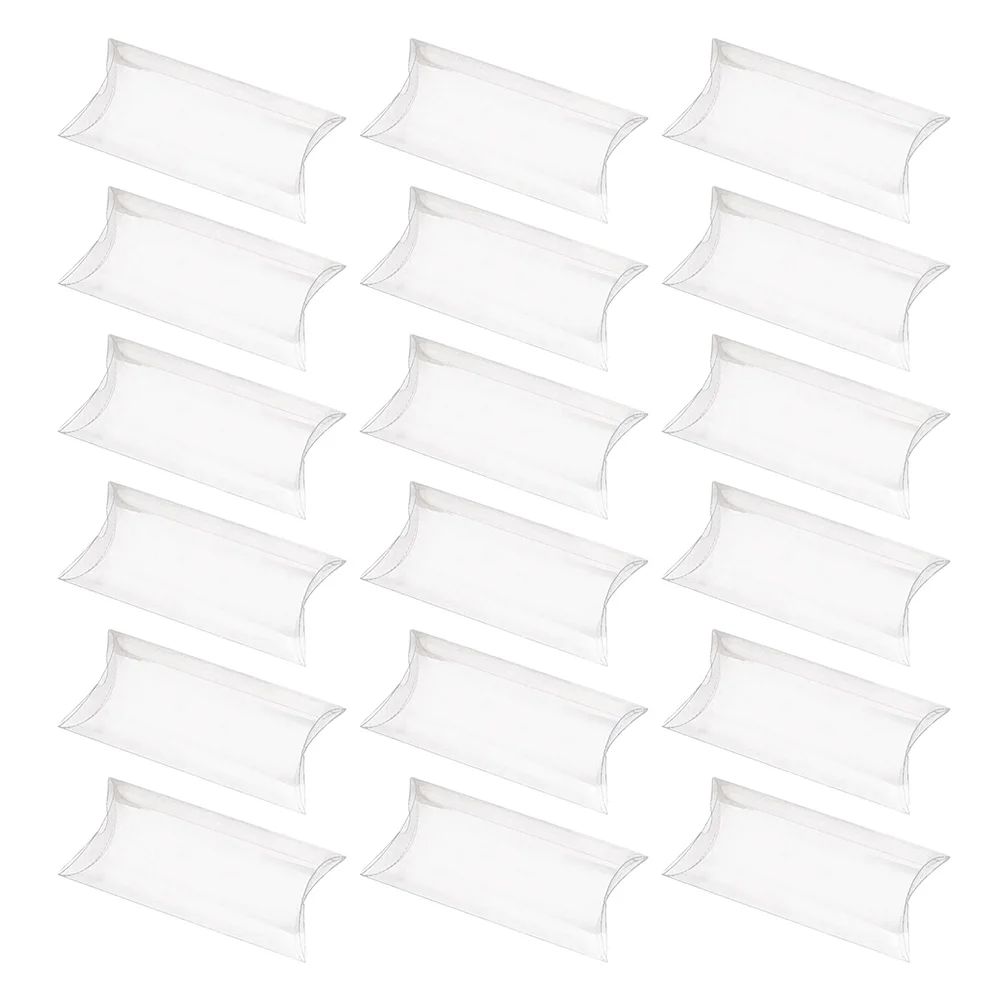 

50 Pcs Pillow Box Attractive Candy Packaging Gift Boxes Packing Transparent Case Pvc Shape Unique