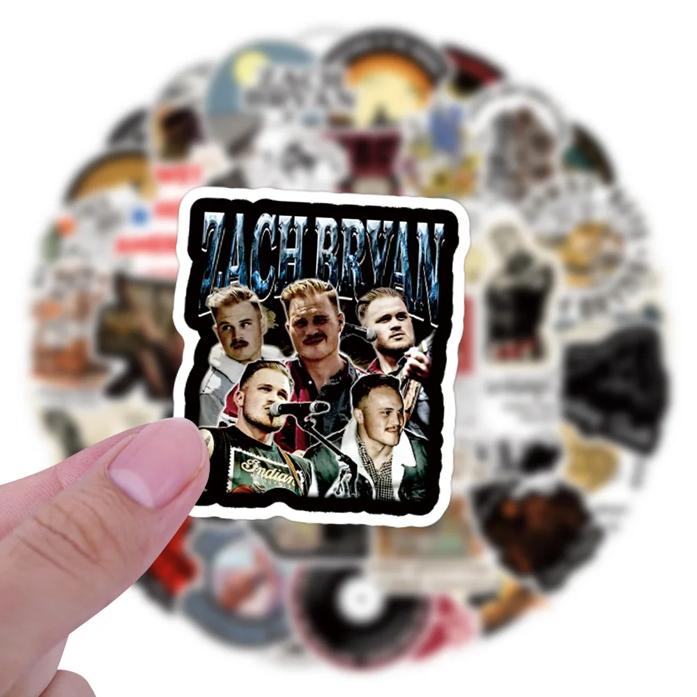 10/50PCS Zach Bryan sticker For Journal Scrapbook Car Bike Helmet Skateboard Water Bottle Phone Laptop Photo Album Sticker Toys