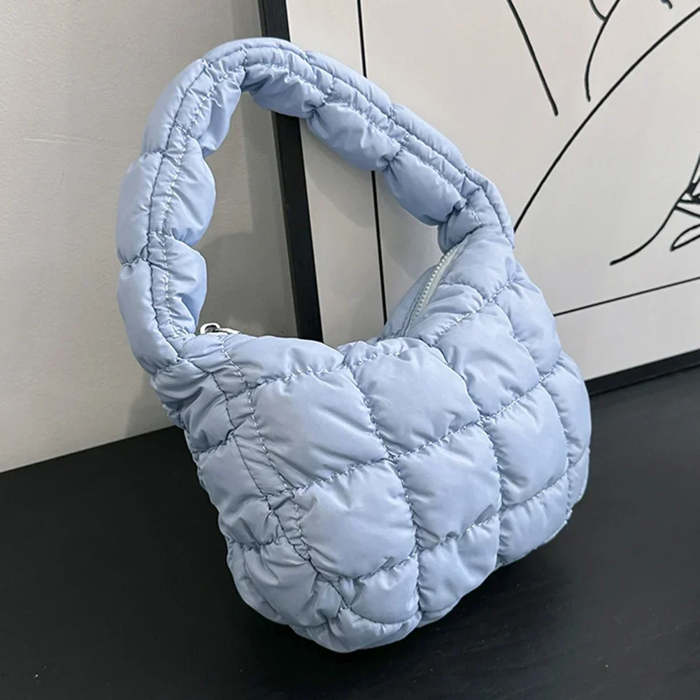Fashion Quilted Shoulder Bags for Women Handbag Mini Cloud Pleated Bags Puffer Dumpling Bag Luxury Tote