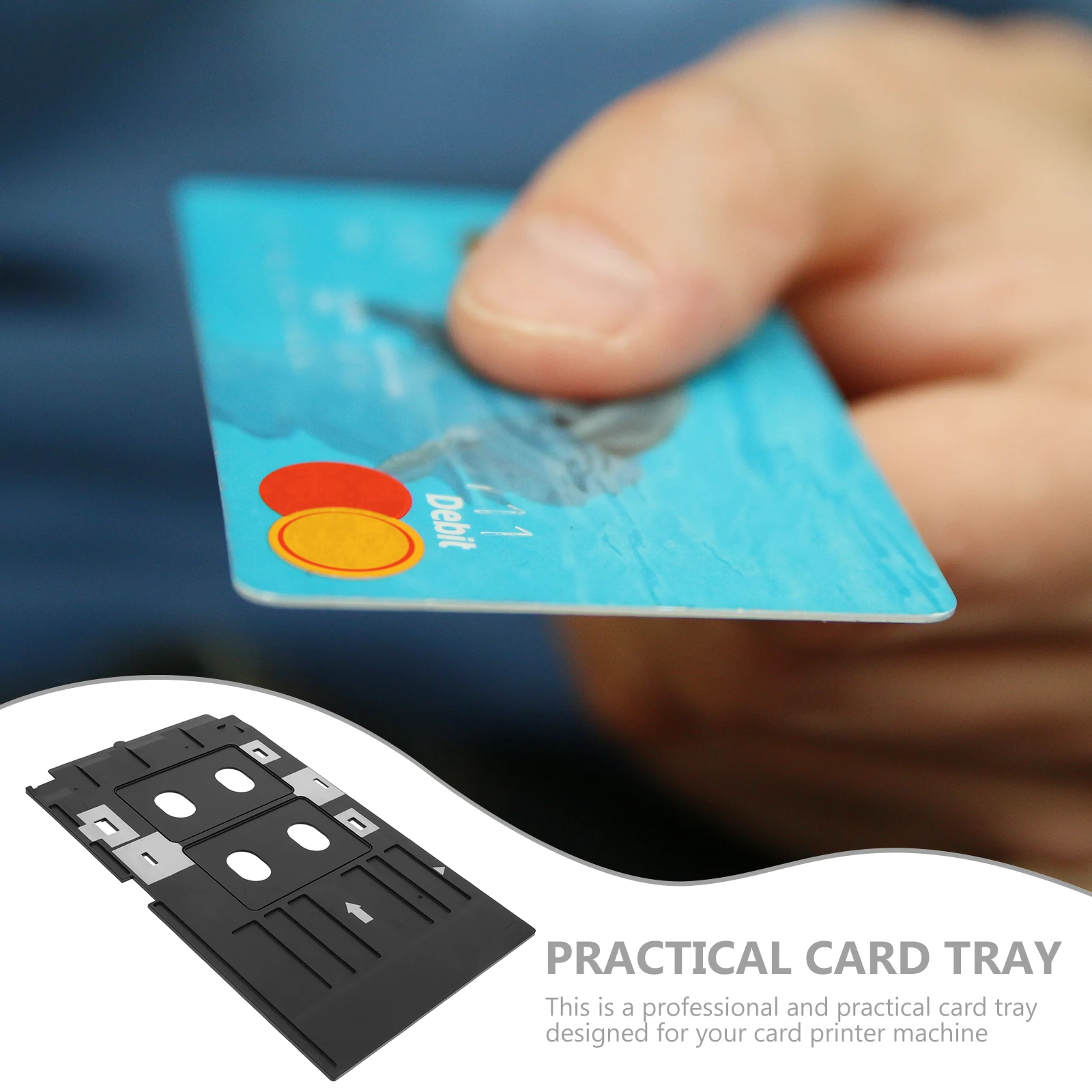 

PVC ID Card Tray Professional Printer Accessories Machine for Membership Cards Consumption Clear Printing