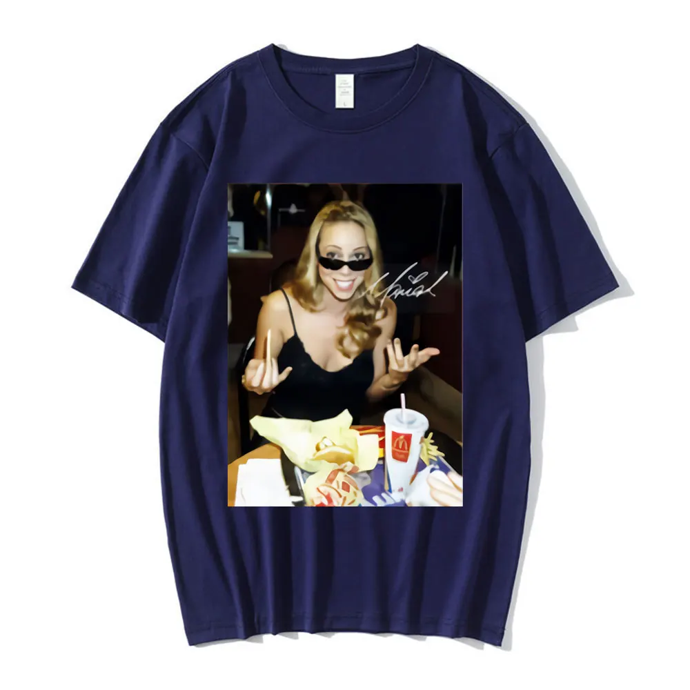 Mariah Carey T-shirt Summer Men Cotton T Shirt Casual Streetwear Graphic Printed Short Sleeve T-shirts Oversized Men\'s Clothing