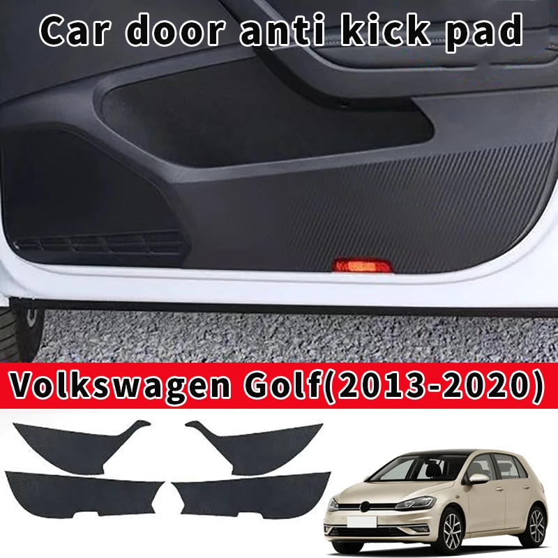 

For Volkswagen Golf 2020 Car door anti kick pad, door panel protective pad, anti stepping and anti dirt pad Interior Accessorie