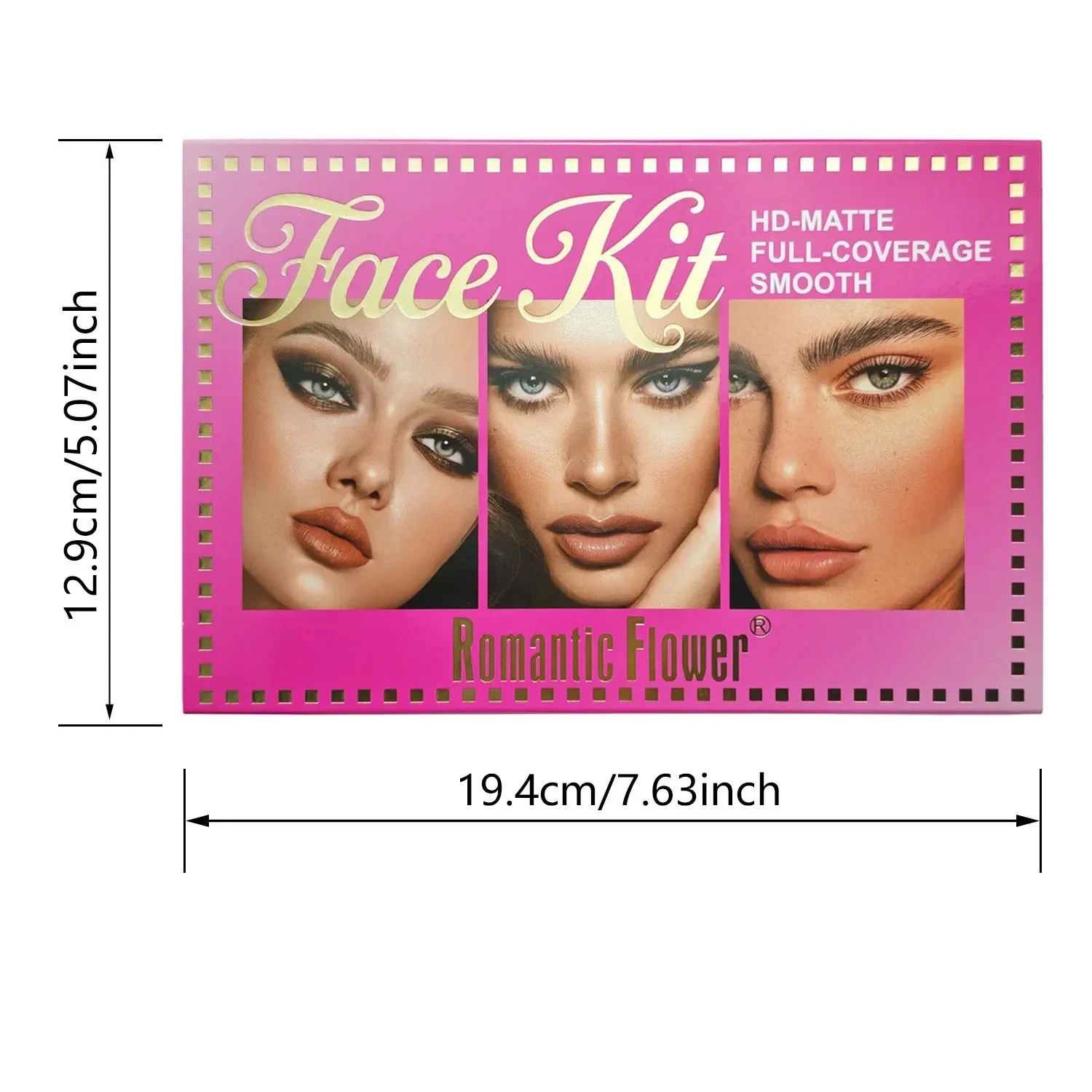 6色防水マットコンターパウダーパレット 2in1 コンター＆コンシーラー クリアな輪郭、均一な肌色、傷跡隠し