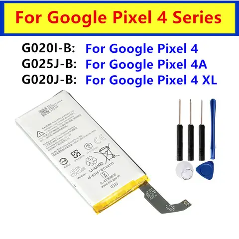 Original Battery G020J-B G020I-B G025J-B For Google Pixel 4 XL Pixel4 XL Pixel4 Pixel 4 Pixel 4A Authentic Battery + Free Tools