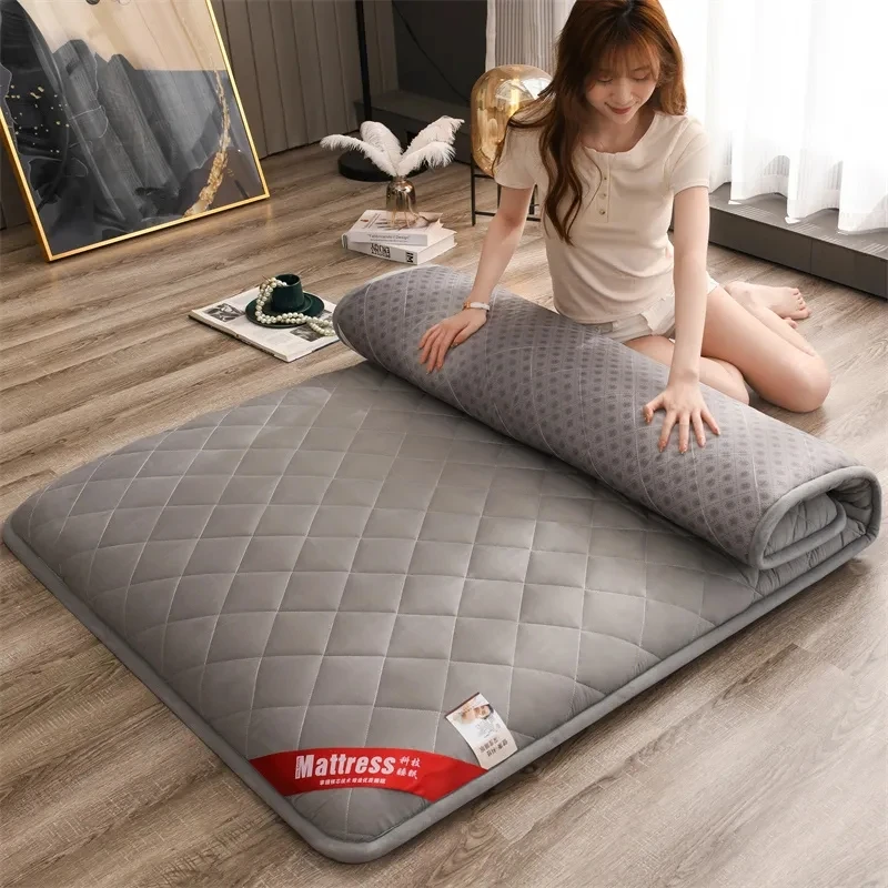 Japanese Floor Mat Folding Bed Tatami Mattress for Sleeping Non-Slip Solid Thicken Mattress Topper Futon Sleeping Pad Sofa Mat