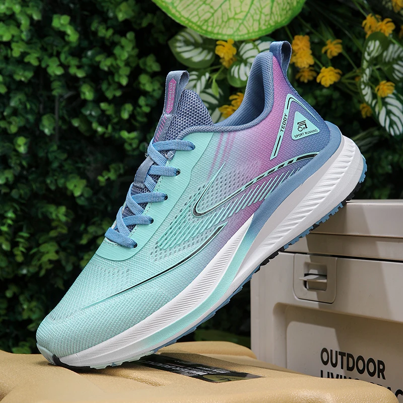

Men Women Jogging Training Sneakers Carbon Plate Cushion Comfortable Lightweight Wear Resistant Breathable Shoes