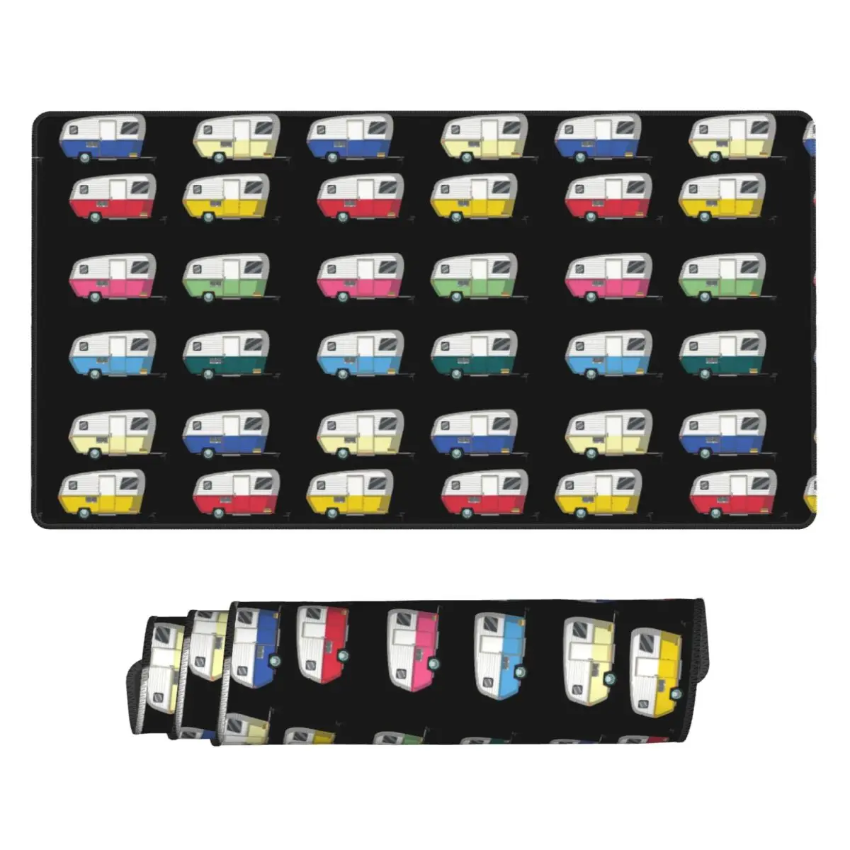 

Large Mouse Pad Colourful Vintage Eriba Puck Caravan Daisy Gamer PC Laptop Mats Keyboard Carpet Accessories Desk Mat