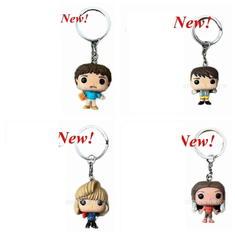 Newest FUNKO POCKET Keychain Friends series Ross Geller Monica Joey Rachel Green Keychain Action Figure Toys for Ornaments