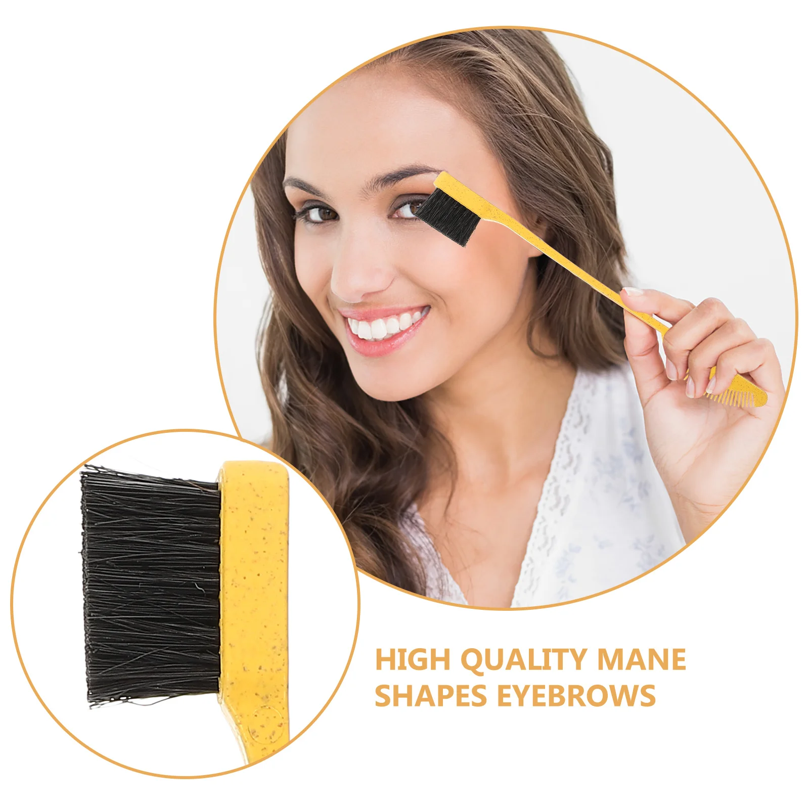 

4Pcs Eyebrow Brush Dual Tip Design with Fine Bristles for Precise Grooming Portable Small Hairbrushes for Eyelash and Hairline