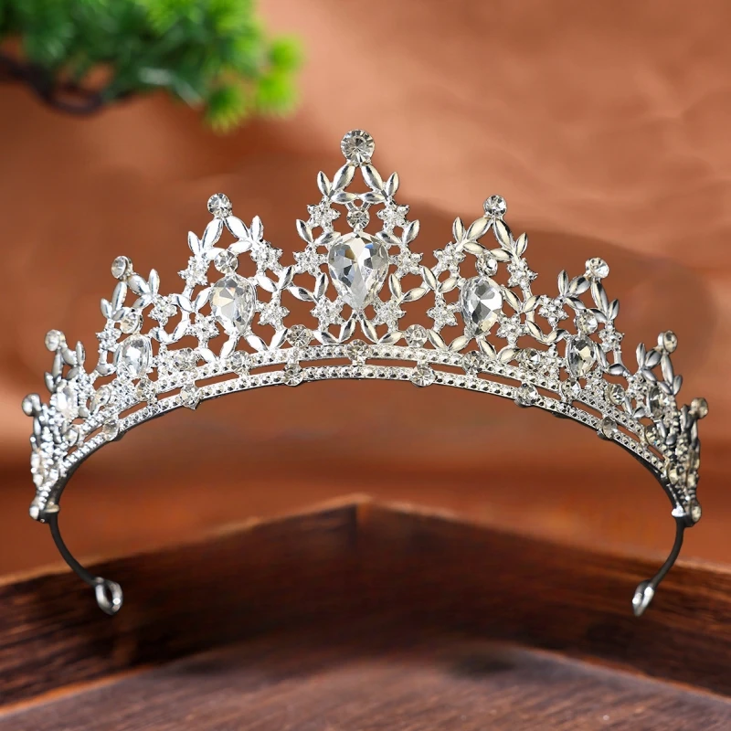 Baroque Crystal Tiaras And Crowns Headband For Women Party Prom Diadem Bridal Wedding Hair Accessories Jewelry Crown Tiara Gift