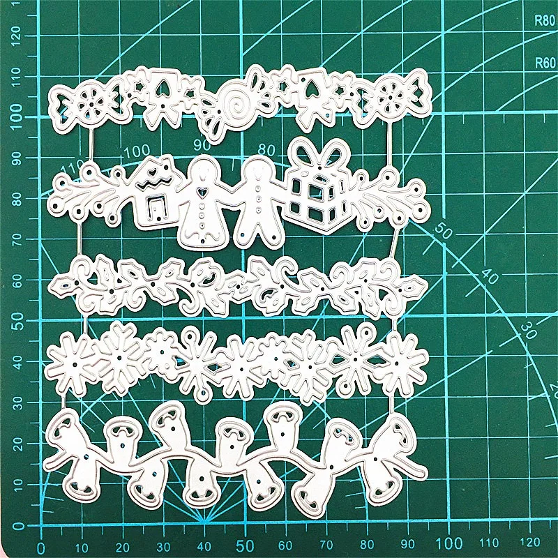 Christmas Snowman Bell Flower Metal Cut Dies Stencils for Scrapbooking Stamp/Photo Album Decorative Embossing DIY Paper Cards