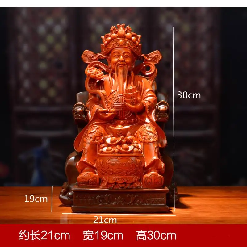 Modern Home Decor Buddha Statue Living Room Family Lucky Gold Plated Resin Crafts Office Decoration Sculpture Gift - Image 5