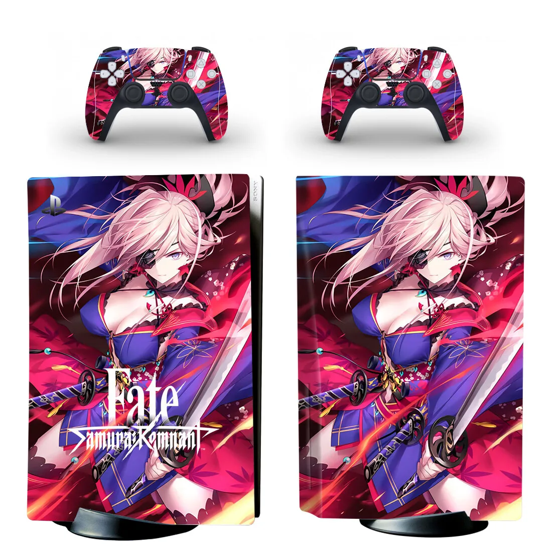 fate-samurai-remnant-ps5-disco-pele-adesivo-decalque-capa-para-console-controller