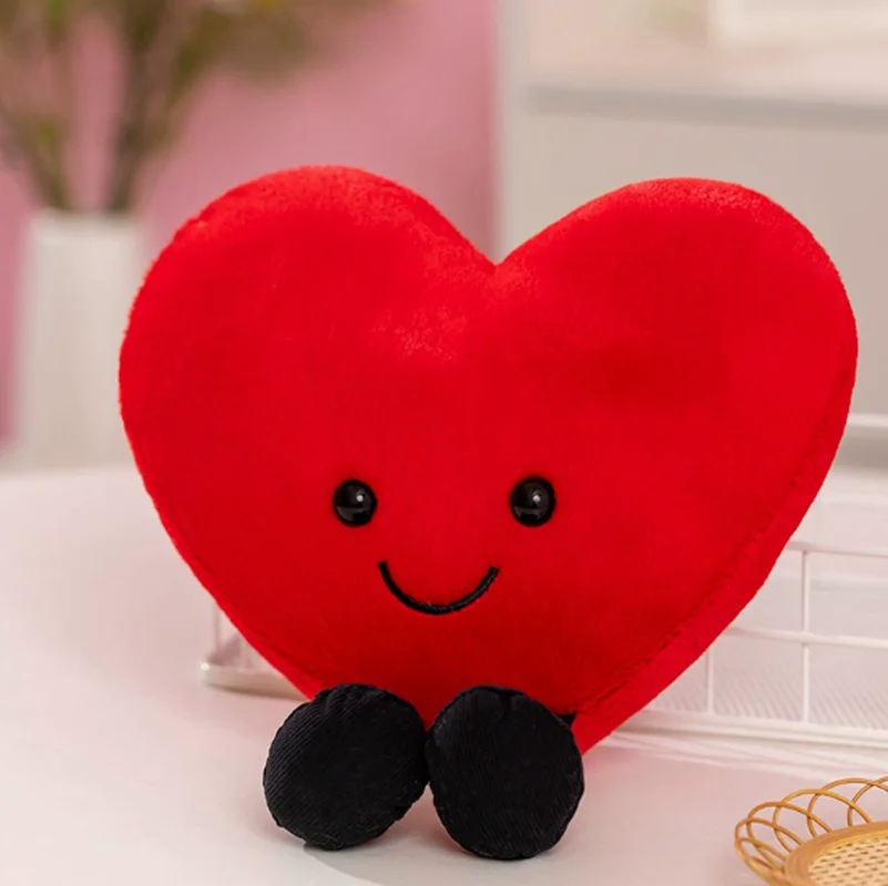 New Spot Fun Smile Love Doll Doll Cute Cartoon Jade Rabbit Plush Heart-Shaped Plush Toy Valentine'S Day Couple Souvenirs