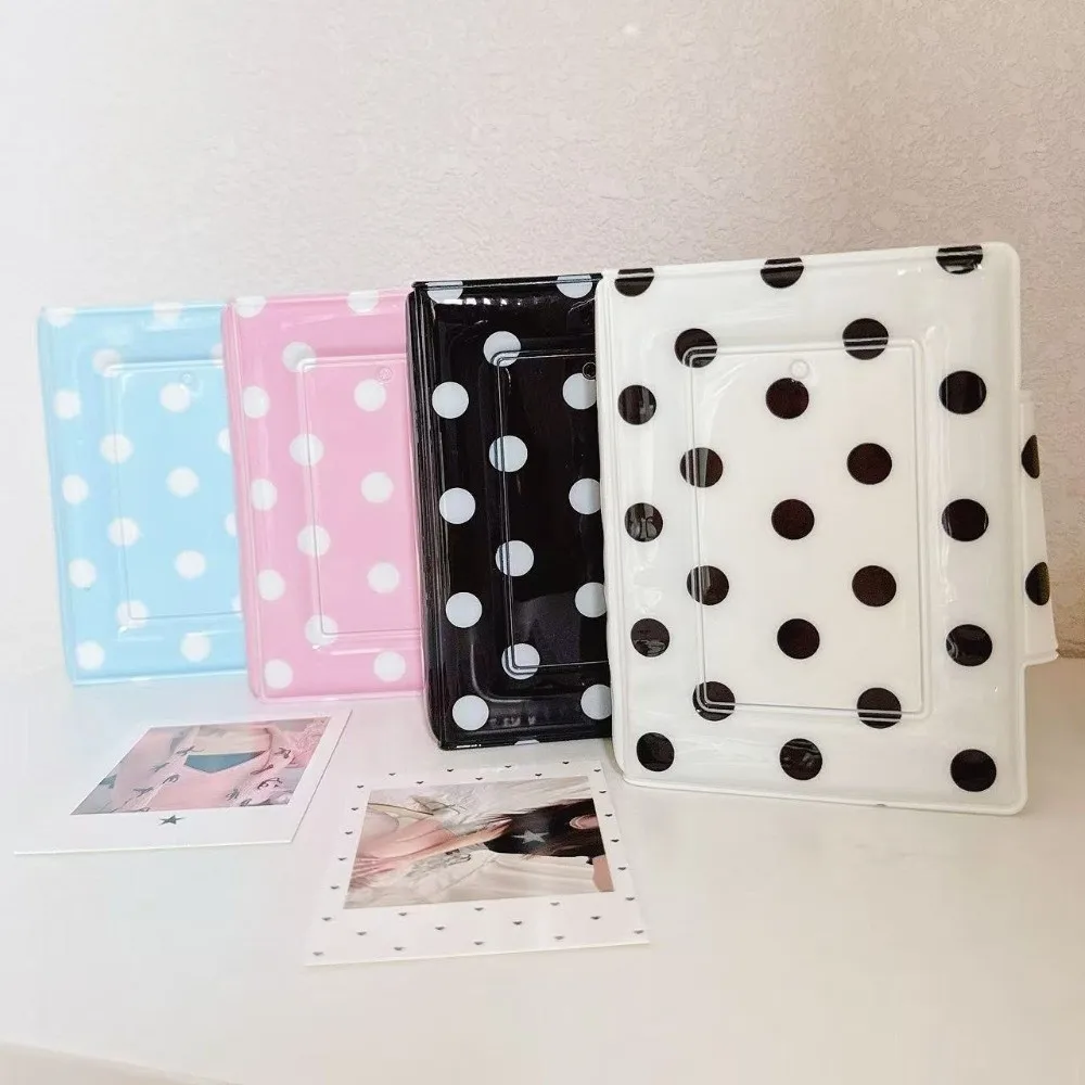 Multi-purpose Polka Dot Photo Album 3 Inch 40 Slots Photocard Holder Collectible Idol Picture Storage Book