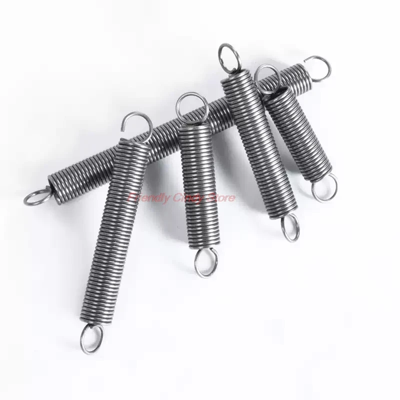 Spring Steel Single Hook Spring, Wire Dia 2.5mm, Outer Dia 13-30mm, Length 80-1000mm, Suitable for Courtyard Doors, Garage Doors