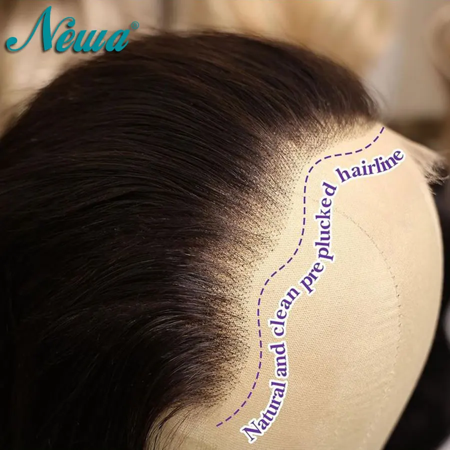 

Newa Hair 7x5/5x5 HD Lace Closure Skinlike Real HD Lace Frontal 13x4/13x6 Human Hair HD Lace Closure Pre Plucked Brazilian Hair