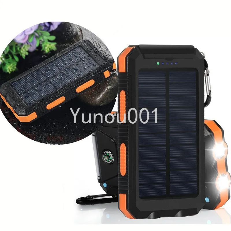 Strong Waterproof Solar Mobile Power Supply 20000mah Compass Mobile Phone Solar Power Bank