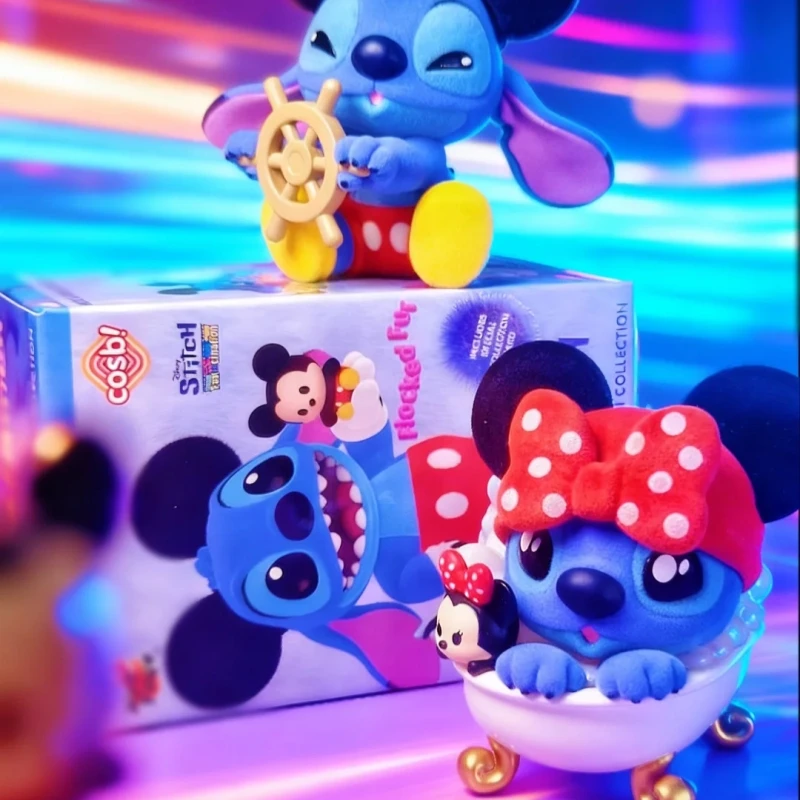 

Новый оригинальный Cosbi Hot Toys Stitch Crazy Series слепая коробка Микки и друг Стич фигурка настольное украшение игрушка подарок на день рождения