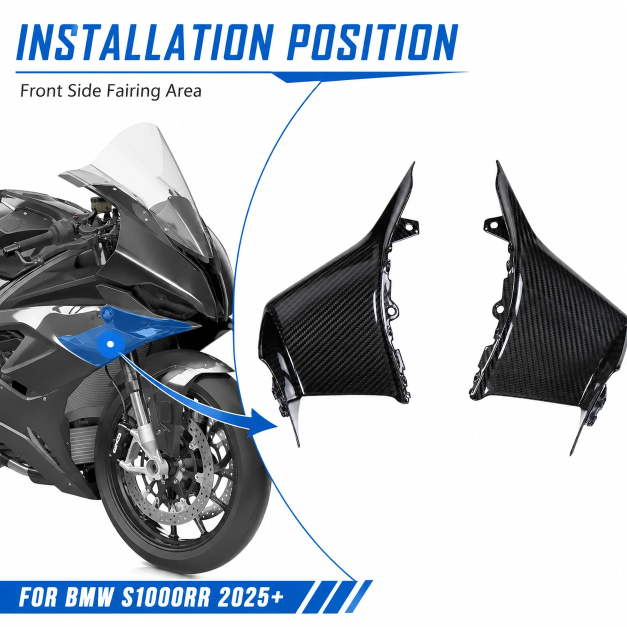 S1000rr ウインカー付きエアロミラー k67 2019-2025 S1000rr
