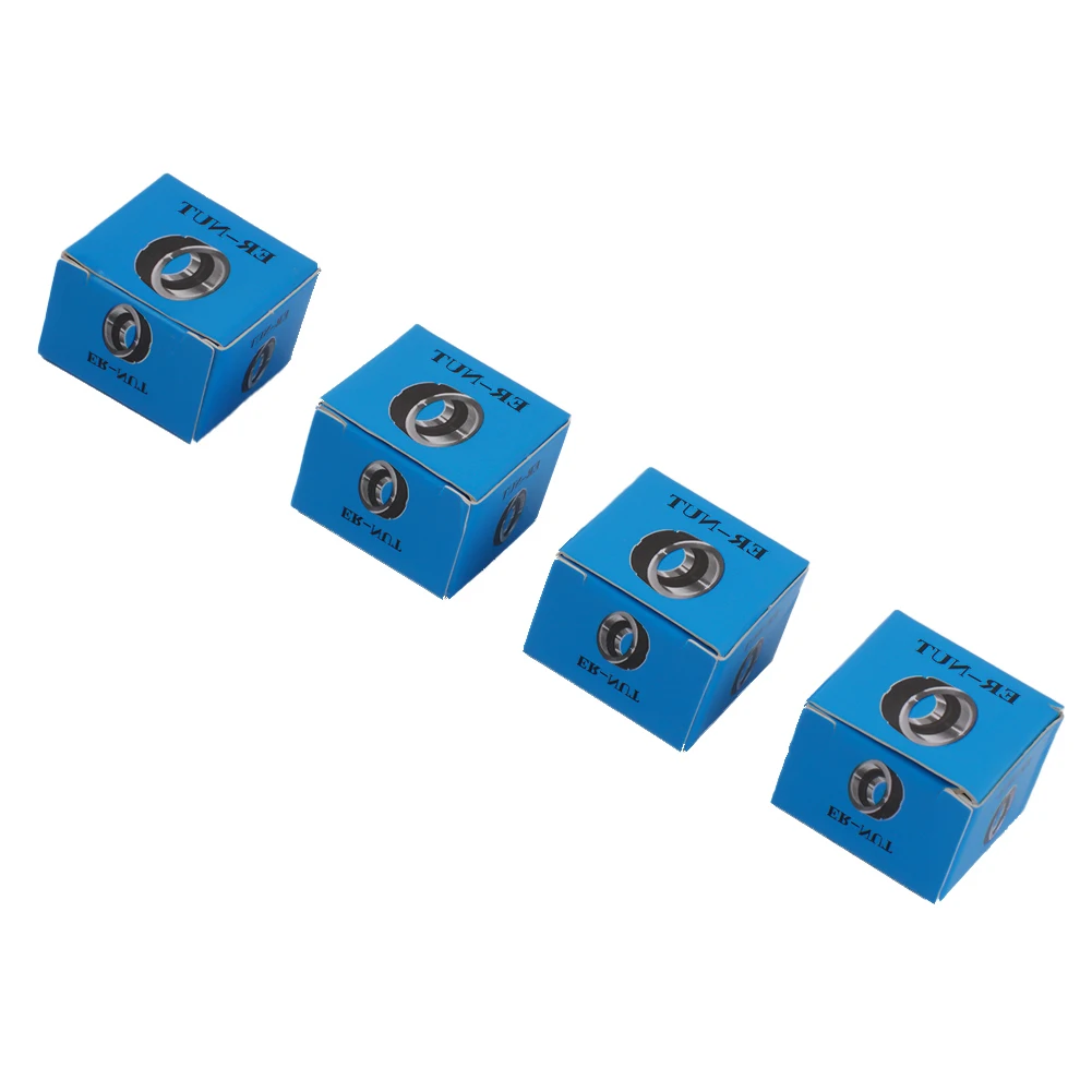 ER11 A Type Collet Clamping Nut for CNC Chuck Holder Lathe, Set of 4, Made of Materials for Long Lasting Durability