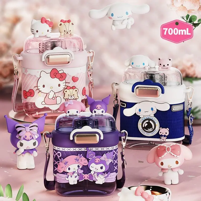 

kitty Double-drinking space cup Sanrio Large capacity nice appearance cute creative portable water cup birthday gift