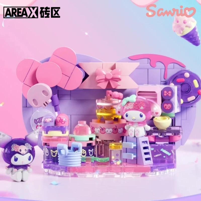 

Конструктор AREAX Sanrio: Подставка-держатель Куроми и Май Мелоди, аниме-модели, игрушки для сборки, настольные аксессуары, коллекционные подарки