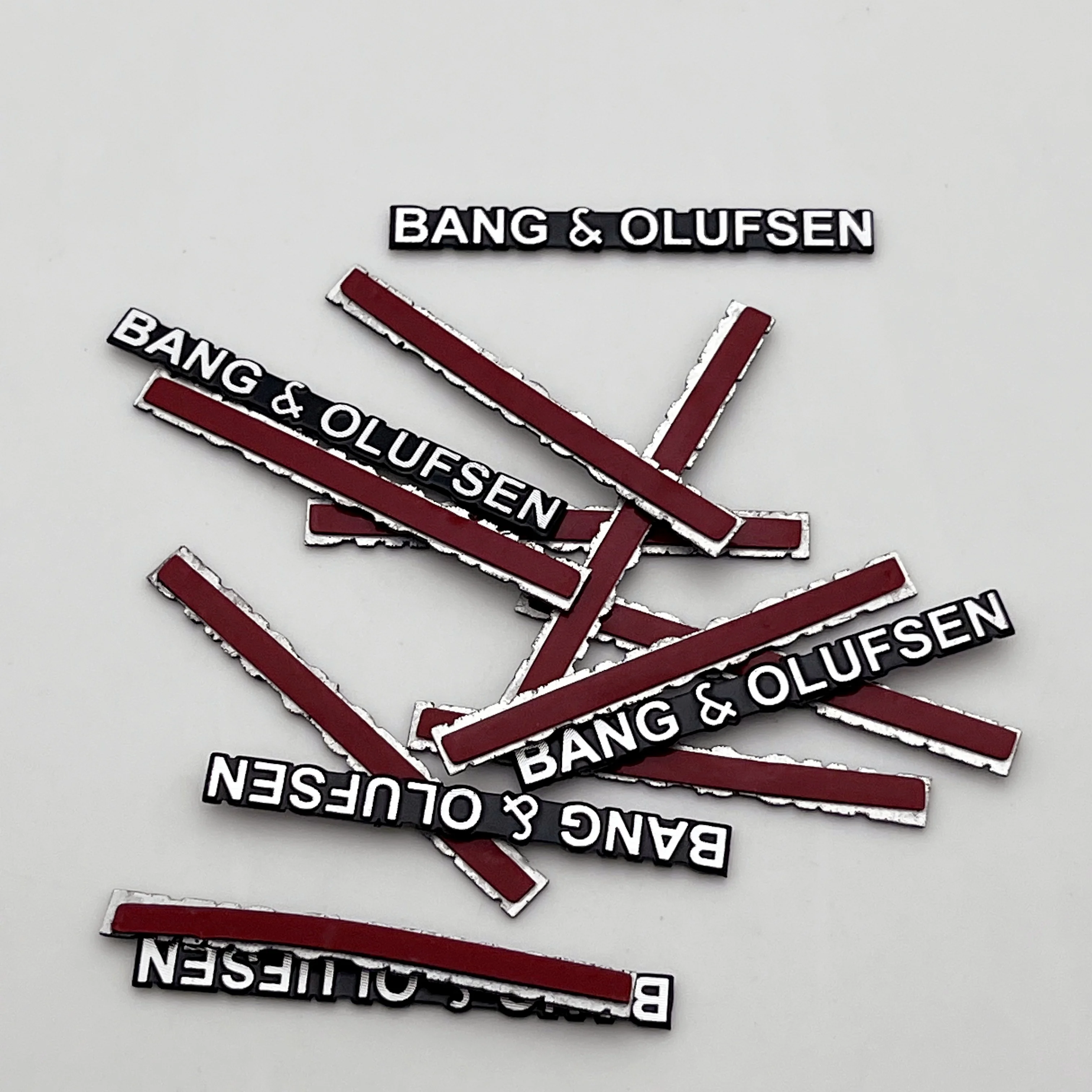 4pcs 10pcs 50pcs BANG&OLUFSEN B&O Car Hi-Fi Speakers Audio Speaker Badge Stereo Emblem Stickers Styling Accessories