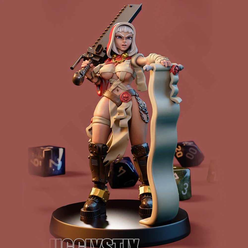

Sexy Female Warrior NSFW 1/24 Scale Resin Figure Model Kit Rabbit Unassembled Unpainted Doll 3D Printing DIY Statue Crafts Toy