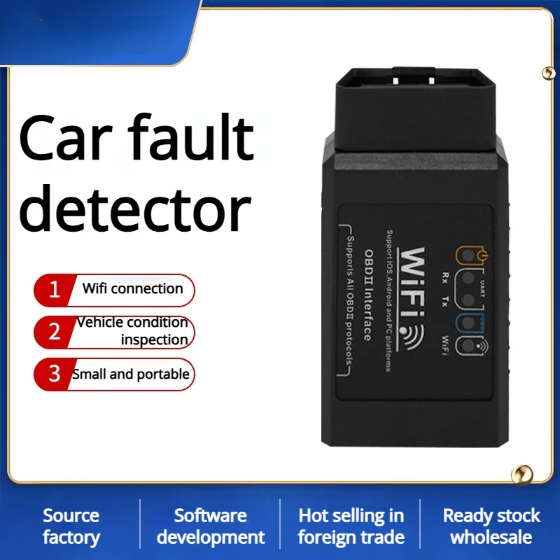 

2026 НОВЫЙ 8-17 В ELM327 автомобильный тестер розетки детектор для систем Apple и Android WIFI V1.5 автомобильный диагностический прибор