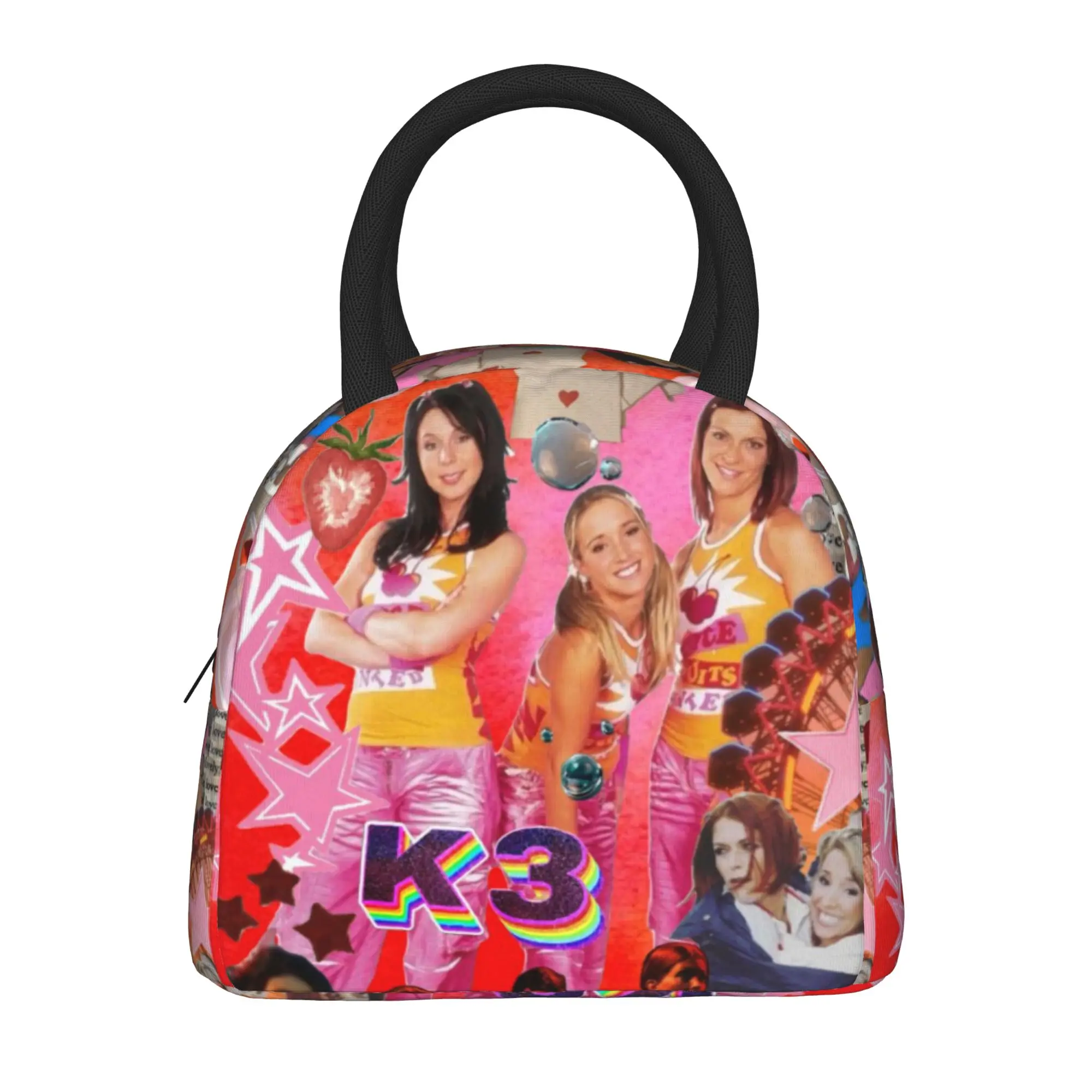 K3 Studio100 Girl Group Insulated Lunch Bag for Men Women  Storage Food Box Portable Cooler Thermal Lunch Boxes For Travel
