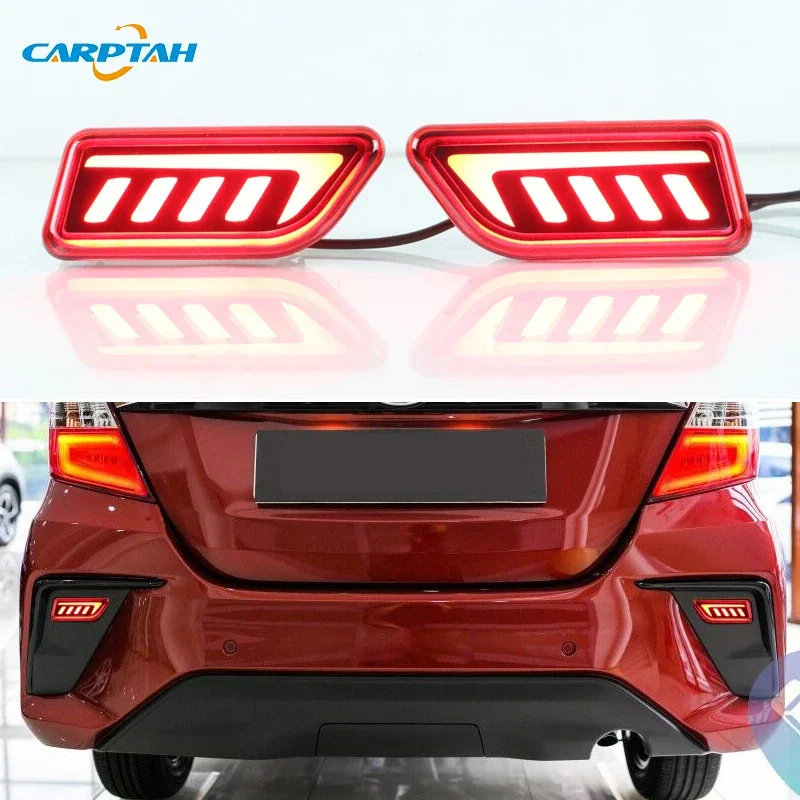 

Car LED Rear Bumper Lamps For Perodua Bezza 2020 2021 2022 Brake Light Turn Signal Backup Reflector Lamp Reverse Fog Taillights