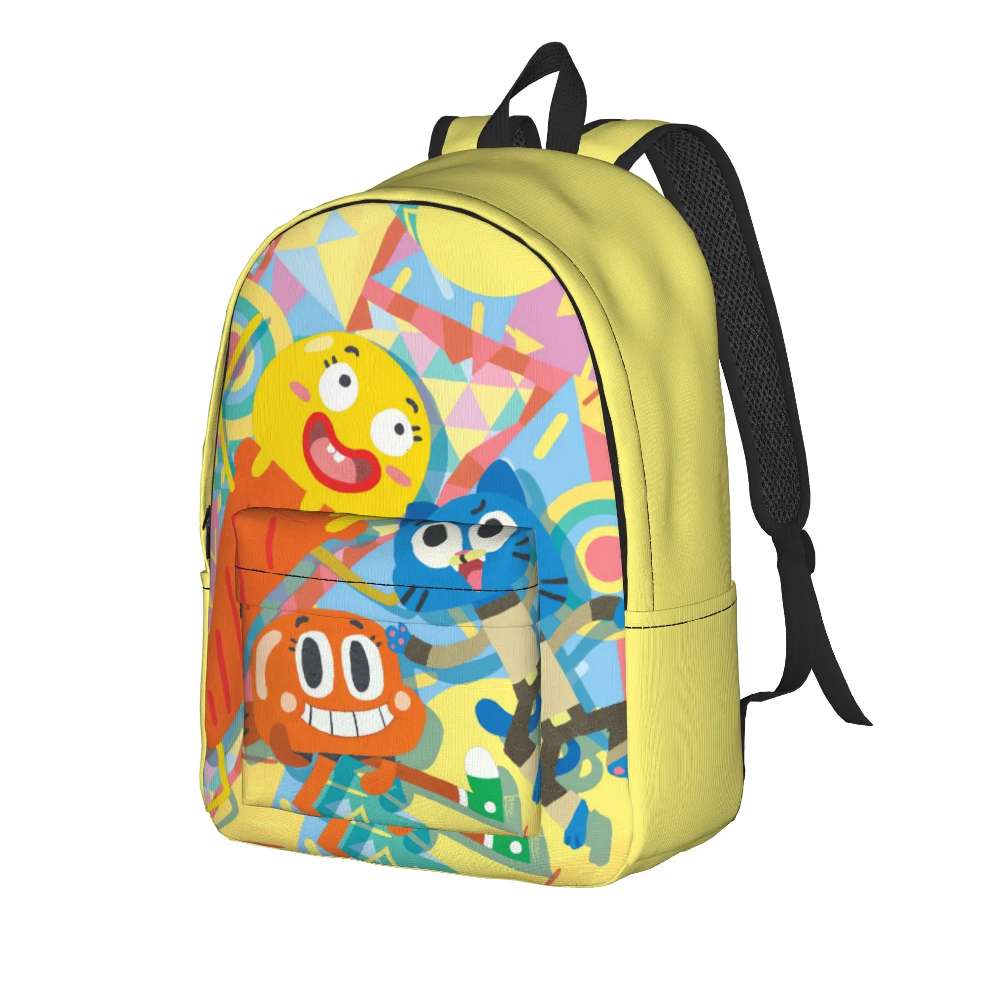 Gumball Gum Ball Watterson Amazing Cartoon Backpack  Travel Backpacks Boy Girl Stylish School Bags Custom Pattern Rucksack
