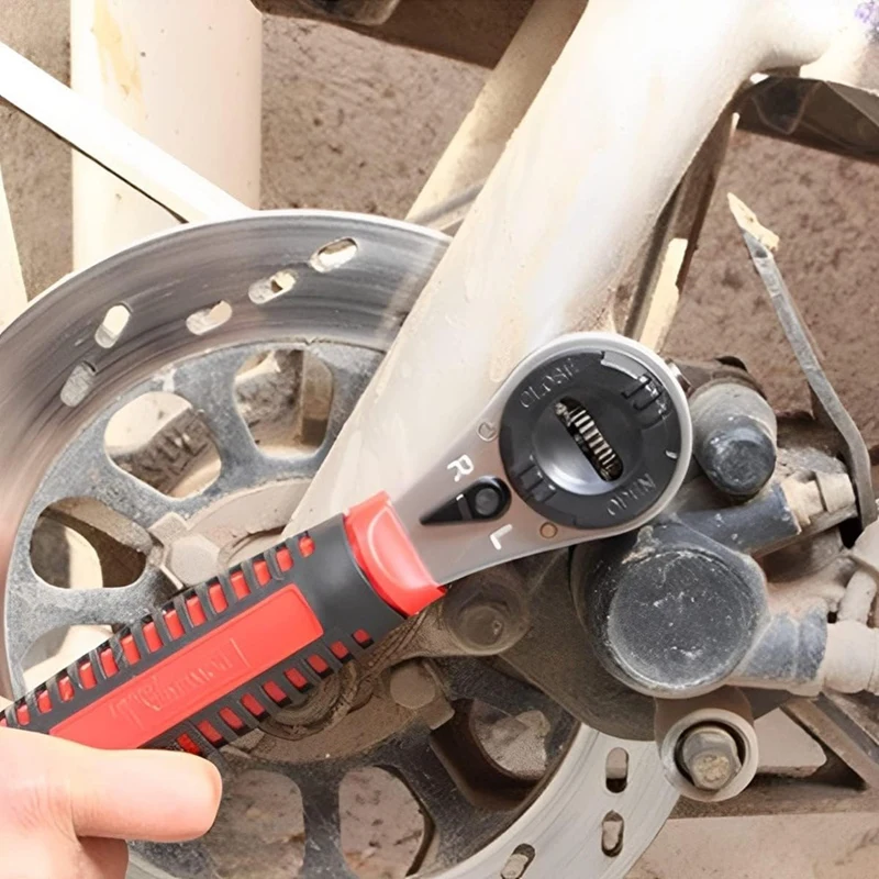 BAAG-ปรับซ็อกเก็ตประแจวงล้อสําหรับสกรู 6-22 มม.,พร้อมที่จับกันลื่นขนาดเล็กขนาดใหญ่ Spanner ประแจมือเครื่องมือ