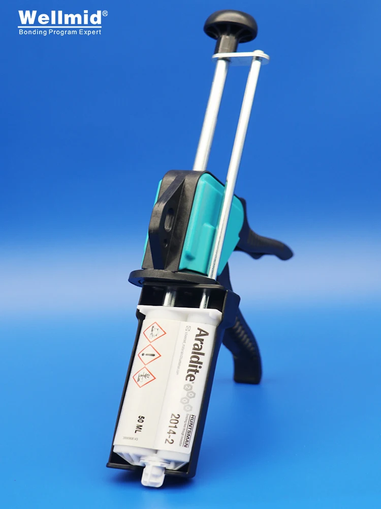 2:1 AB 50ML cartridge Manual Gun for ab glue long life Gun Mixing Dispensing Dispenser push rod  ARALDITE 2014 loctite Glue Gun