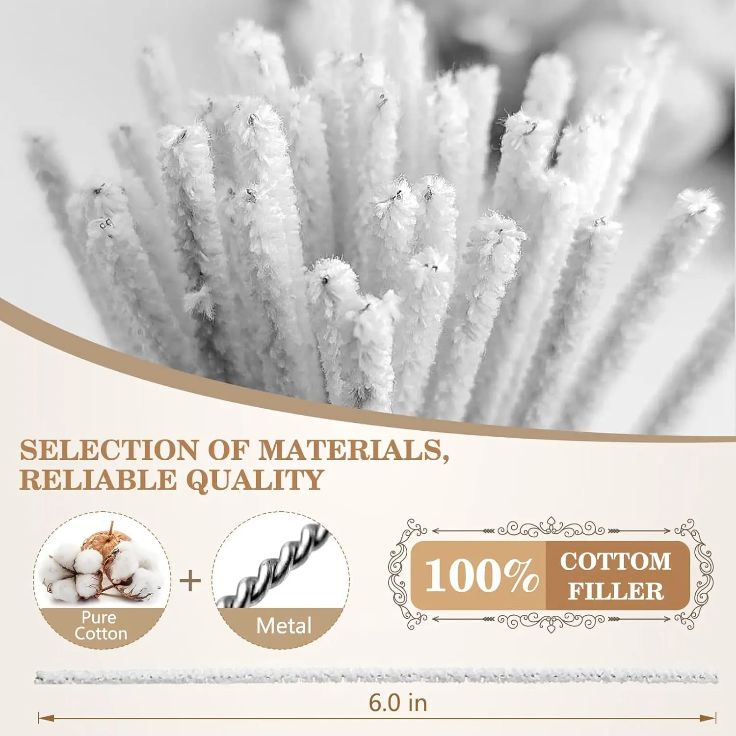 Pipe Cleaners Bendable Cotton Rod Smoking Pipe Cleaning Tool Great Tobacco Pipe Smoking Accessories-100 Pieces