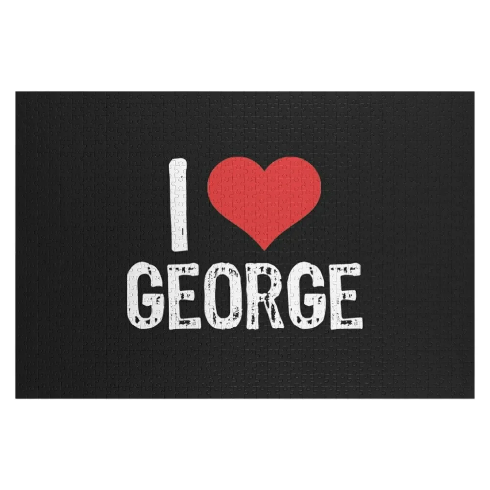 

I Love George Jigsaw Puzzle Personalised Jigsaw Customized Photo Game Children Puzzle