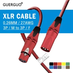 Cavo XLR prolunga cannone 3 pin maschio a femmina M/F OFC microfono audio bilanciato linea multicolore schermata per mixer altoparlante