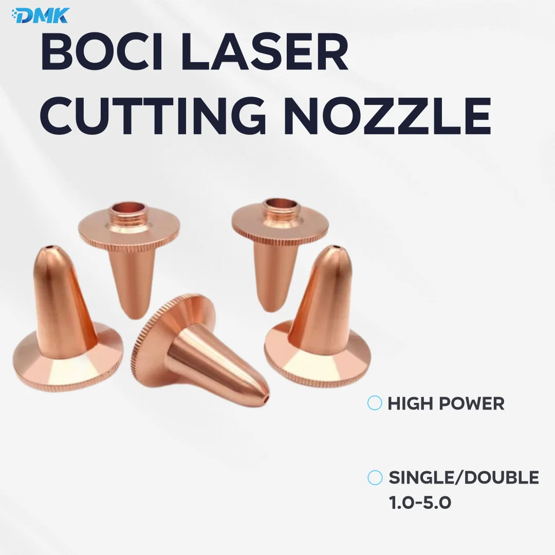 

BOCI Laser Cutting Nozzle D27 H34 M11 Single And Double Layer 3D Beveling Nozzles Caliber 1.0-5.0 For Fiber Laser Cutter Machine