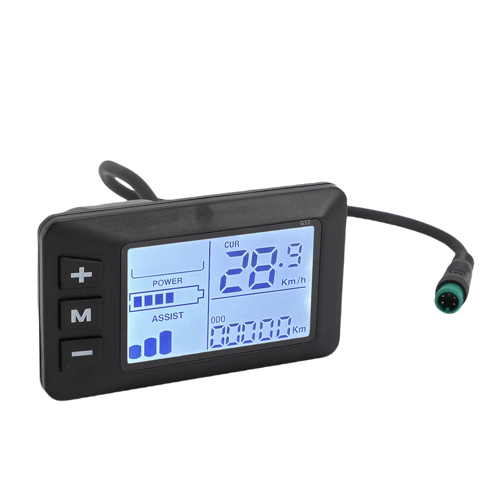 Pantalla LCD para bicicleta eléctrica, conector a prueba de lluvia de 5 núcleos, regulación de velocidad precisa, pantalla de Panel para patinete eléctrico