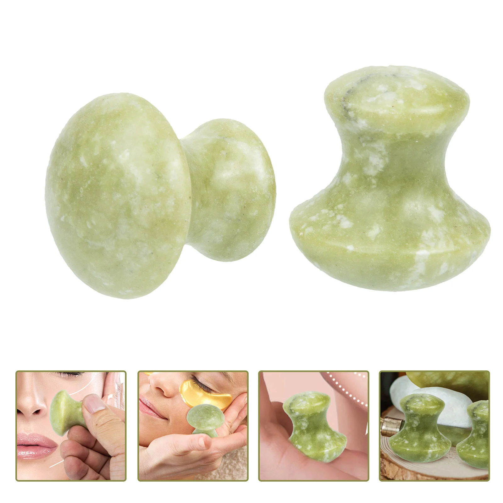 2 個のフェイシャルマッサージツール女性用フェイスマッサージャー Gua Sha フェイスローラー小じわを軽減するマッサージャー Gua Sha ツールマッサージ翡翠