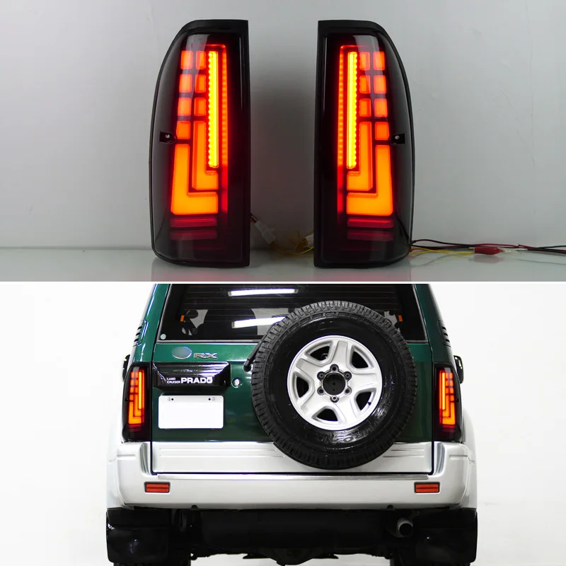 

Car LED Tail Light For Toyota Land Cruiser Prado 1996-2002 LC90 LC95 LED Rear Running Light + Brake + Reverse + Turn Signal