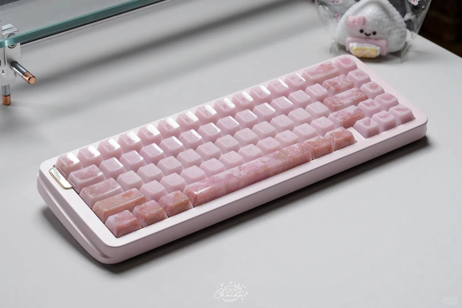 Time Ballet Keycap Little Jelly Fc Height 130/139Keys Pc Pbt Flower Pink Purple Flower Keycap