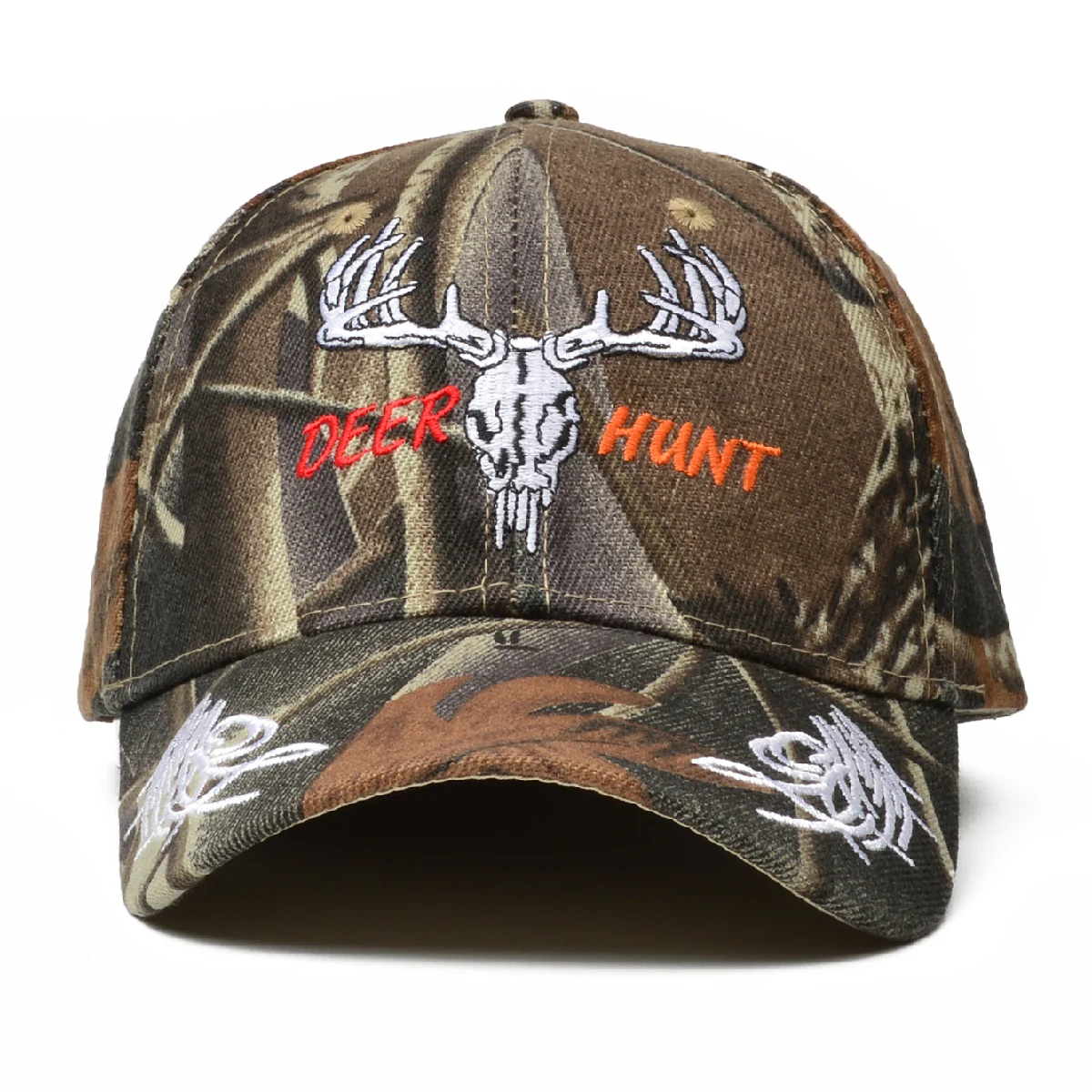 High Quality Animal Patterns Baseball Caps for Men DEER HUNT Letters Baseball Hats Hip Hop Street Dad Hats