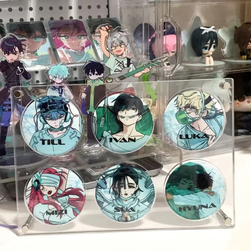 بقعة الأصلي الغريبة المرحلة ANAKT حديقة الكلية شارة معدنية مقبض طبي هدية صندوق الاكريليك الوقوف المفاتيح ملصقات صناعة يدوية